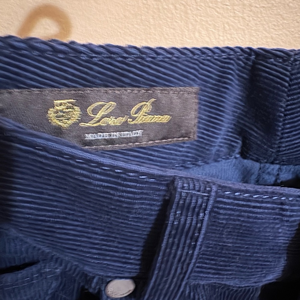 Loro Piana navy corduroy pants - Picture 2 of 4